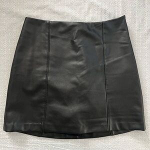 Abercrombie Vegan Leather Mini Skirt